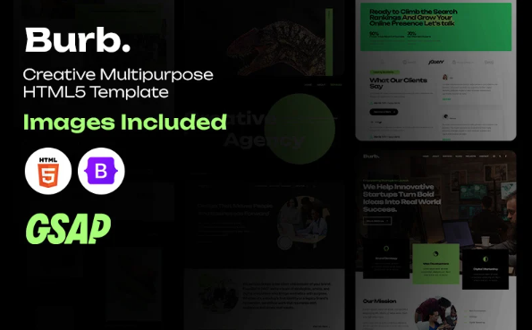 Burb | Creative & Corporate – Multipurpose HTML5 GSAP Template — Template by Templatemonster