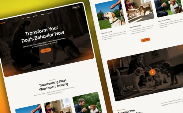 Canis - Innovative Dog Training Services HTML Website Template