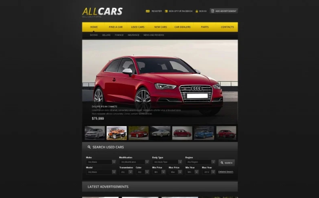 Car Dealer Website Template