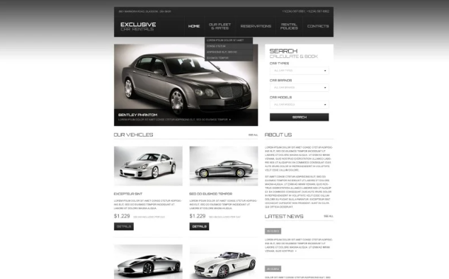 Car Rental Responsive Website Template 1.0