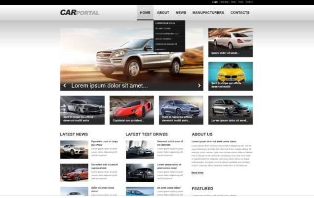 Car Responsive Website Template