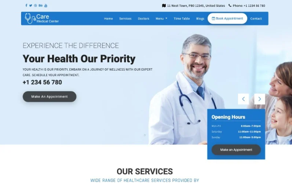 Care – Responsive Health & Clinic Website Template — Template by Templatemonster