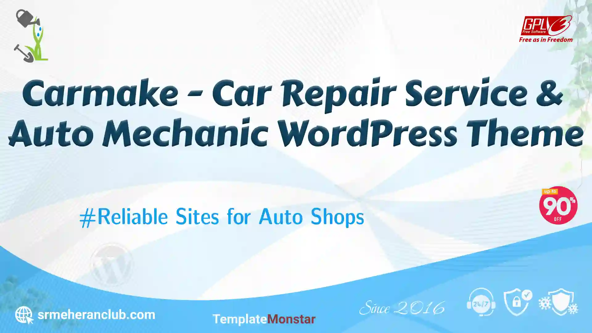 Carmake – Car Repair Service & Auto Mechanic WordPress Theme — Theme by Templatemonster
