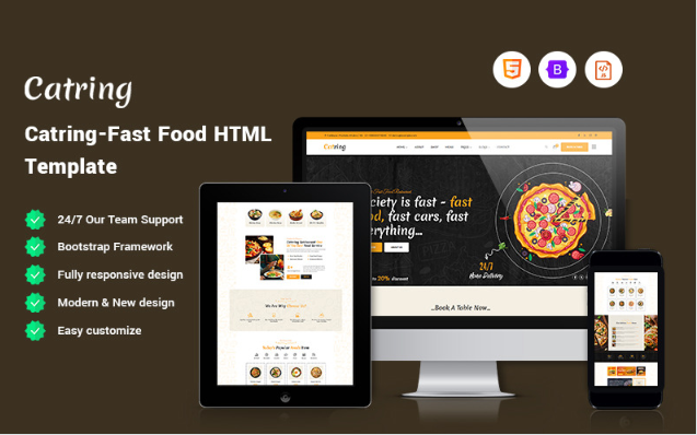 Catring - Fast Food Website Template