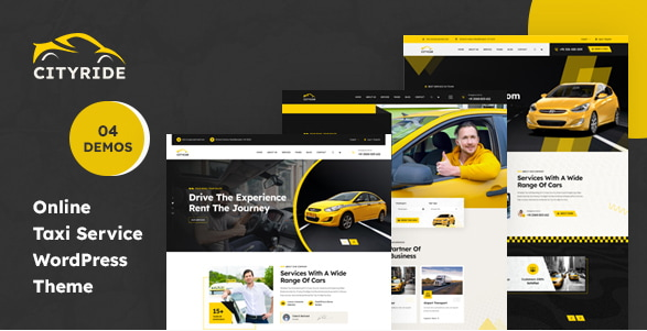 Cityride - Online Taxi Service WordPress Theme