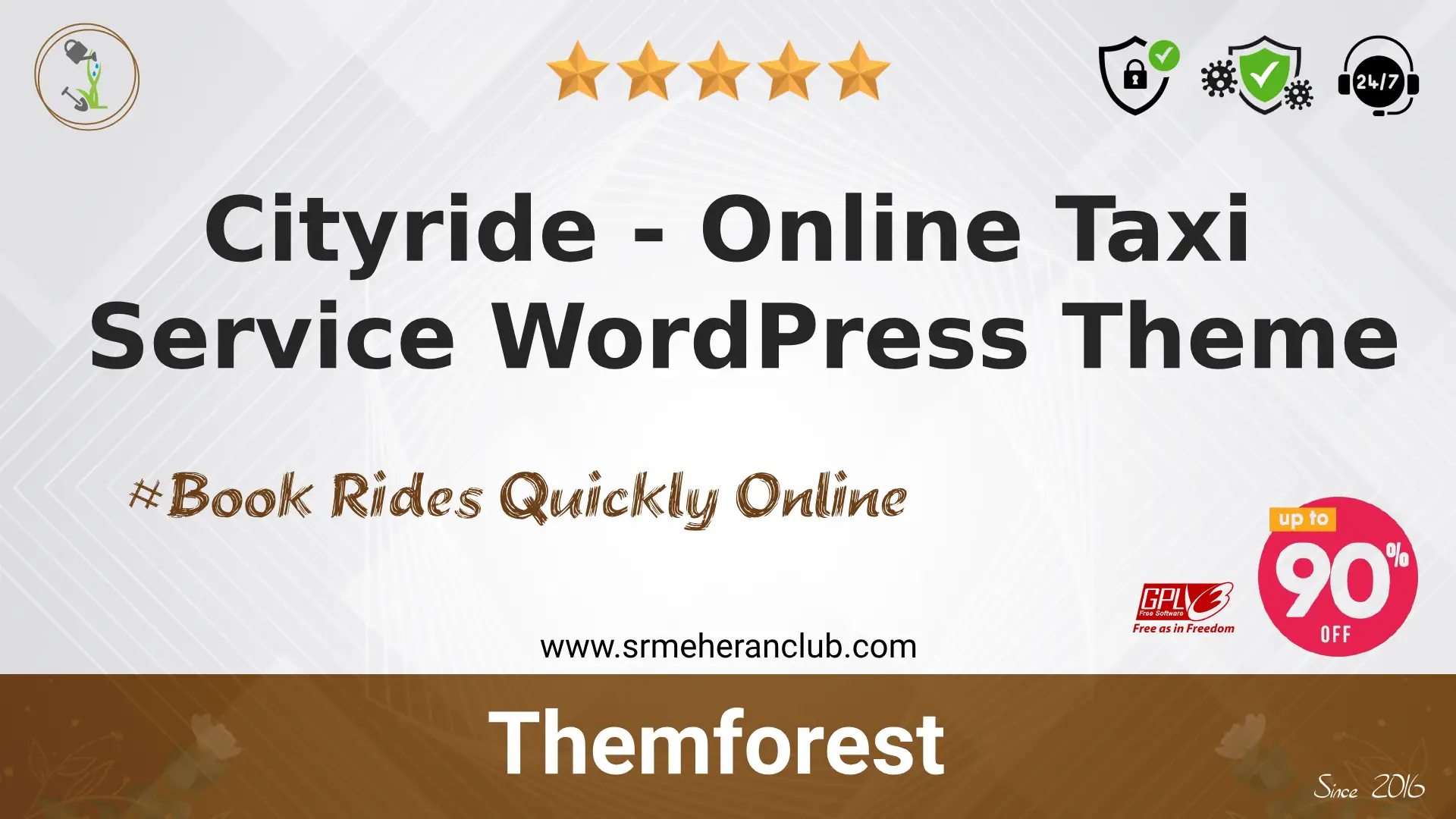 Cityride – Online Taxi Service WordPress Theme