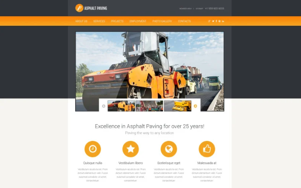 Civil Engineering Responsive Website Template