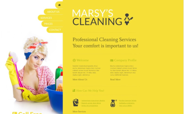 Cleaning Website Template