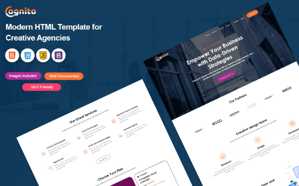 Cognito Agency – Digital Marketing & Creative Agency HTML Template — Template by Templatemonster