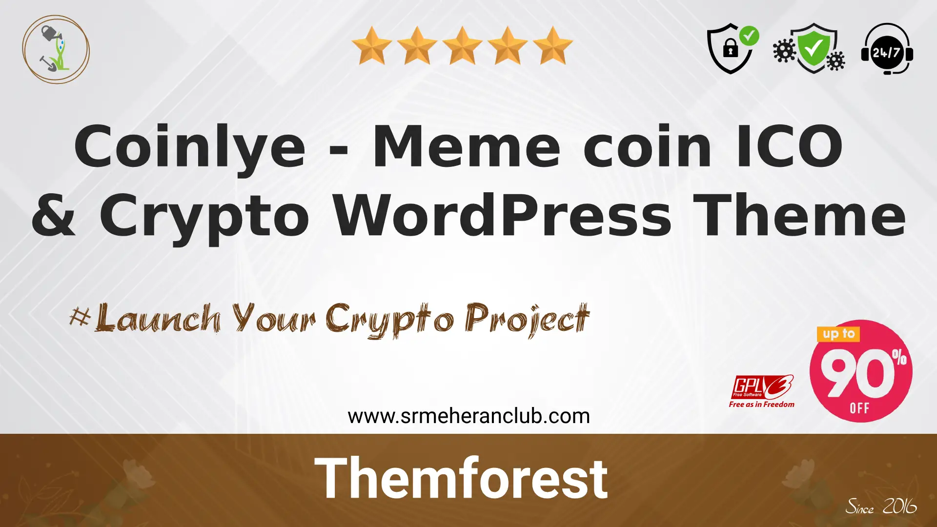 Coinlye – Meme coin ICO & Crypto WordPress Theme