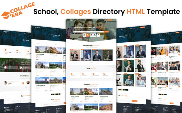 College Era- School, Collages Directory HTML Template — Template by Templatemonster