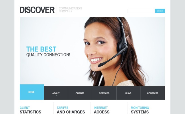 Communications Responsive Website Template 1.0
