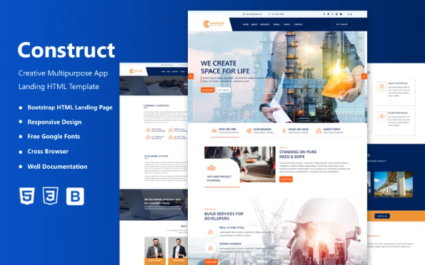 Construct – Construction Company HTML5 Website Template