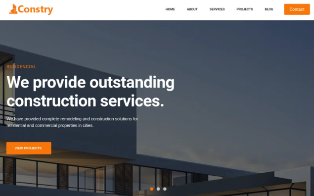 Constry - Responsive Construction HTML Template Website Template