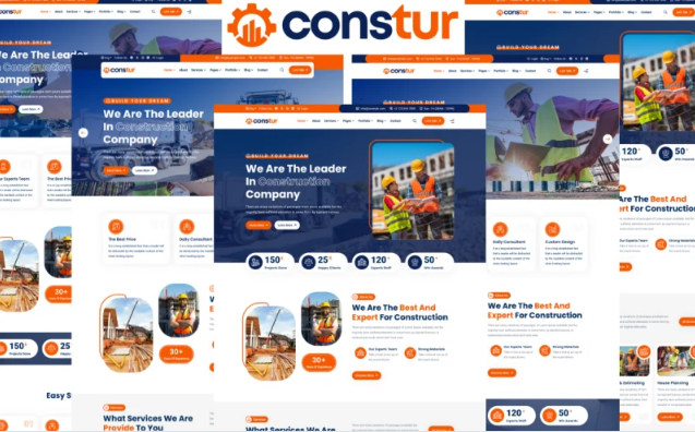 Constur - Construction HTML5 Template Website Template