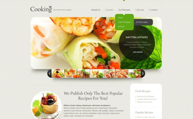Cooking Responsive Website Template