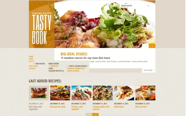 Cooking Website Template