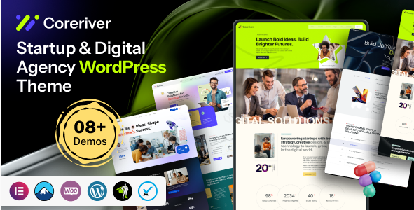 Coreriver - Startup & Digital Agency WP Theme