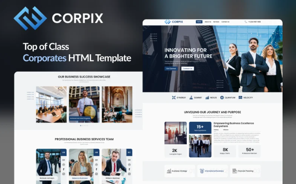 Corpix – Corporate & Business Consulting Responsive Website Template — Template by Templatemonster