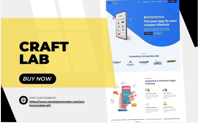 CraftLab - Innovating Digital Creations Website Template