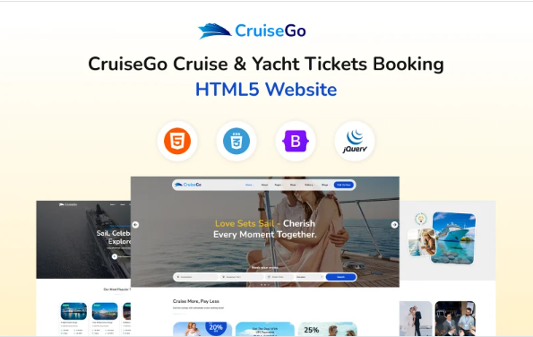 CruiseGo - Cruise & Yacht Tickets Booking HTML5 Website