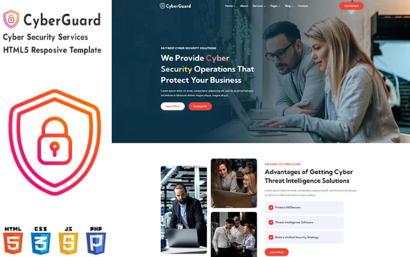 Cyberguard - Cyber Security Services HTML5 Resposive Website Template
