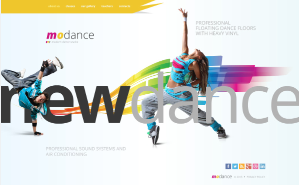 Dance Studio Website Template