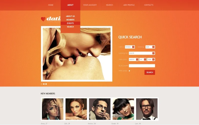 Dating Website Template