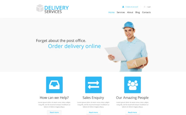 Delivery Services Responsive Website Template 1.0