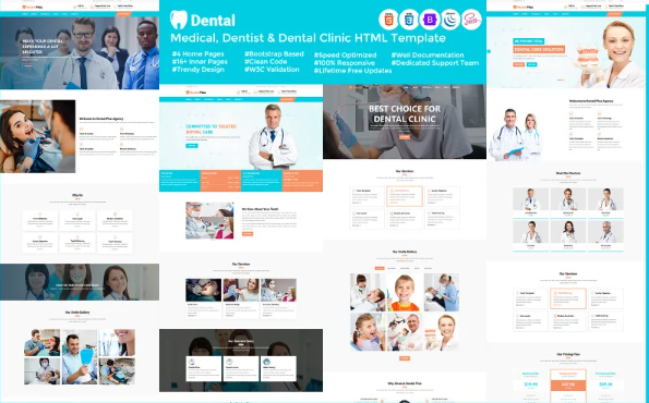 Dental – Medical, Dentist & Dental Clinic HTML Template