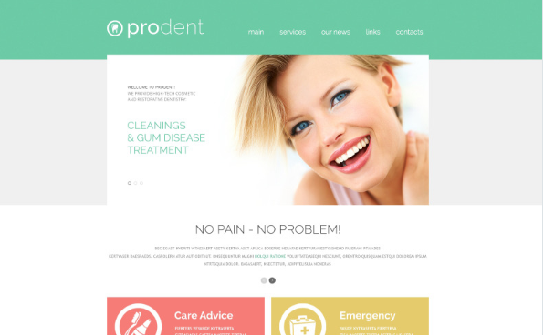 Dentistry Responsive Website Template