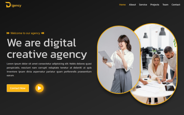 Digency - Responsive HTML5 Template Website Template