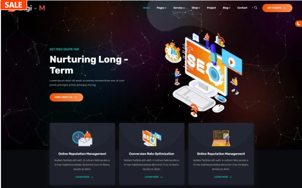 Digi-M – SEO and Digital Marketing Agency HTML5 Template — Template by Templatemonster
