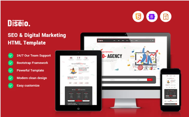 Diseio - SEO & Digital Marketing Website Template