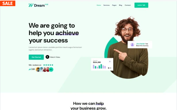 Dreamhub Business Company HTML5 Template — Template by Templatemonster