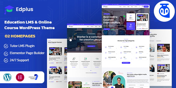 Edplus - Education & Online Course WordPress Theme
