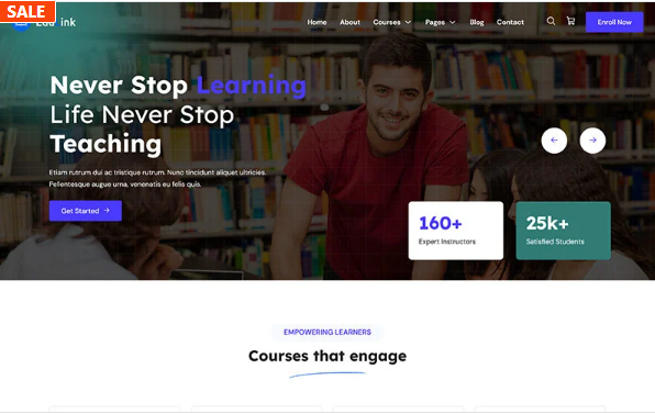 Edulink - Education Online Course LMS HTML Template