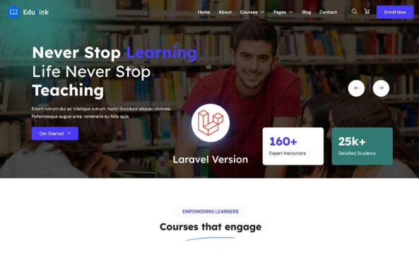 Edulink - Online Course LMS Laravel Template
