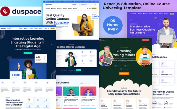 Eduspace - React JS Education & Online Course Website Template