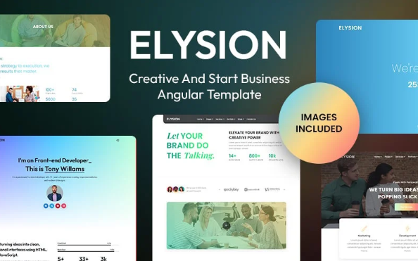 Elysion - Creative Business and Innovative Angular Template