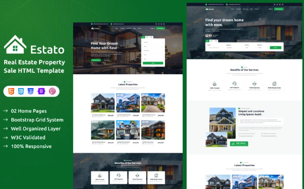 Estato – Real Estate Property HTML Template
