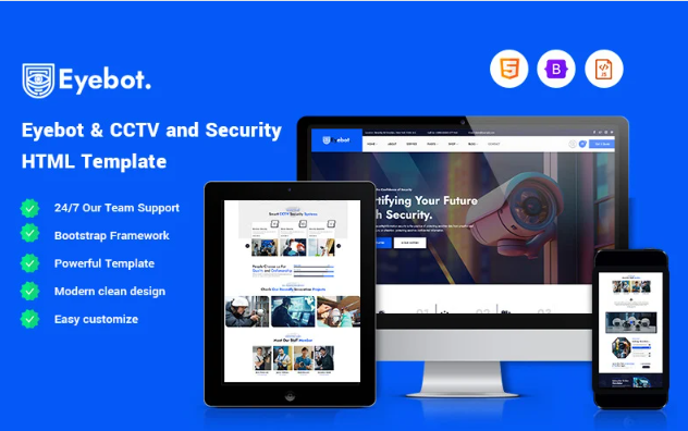 Eyebot - CCTV and Security Website Template