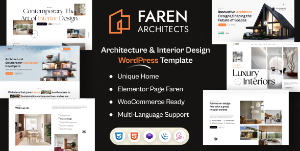 Faren - Architecture and Interior Design WordPress Theme