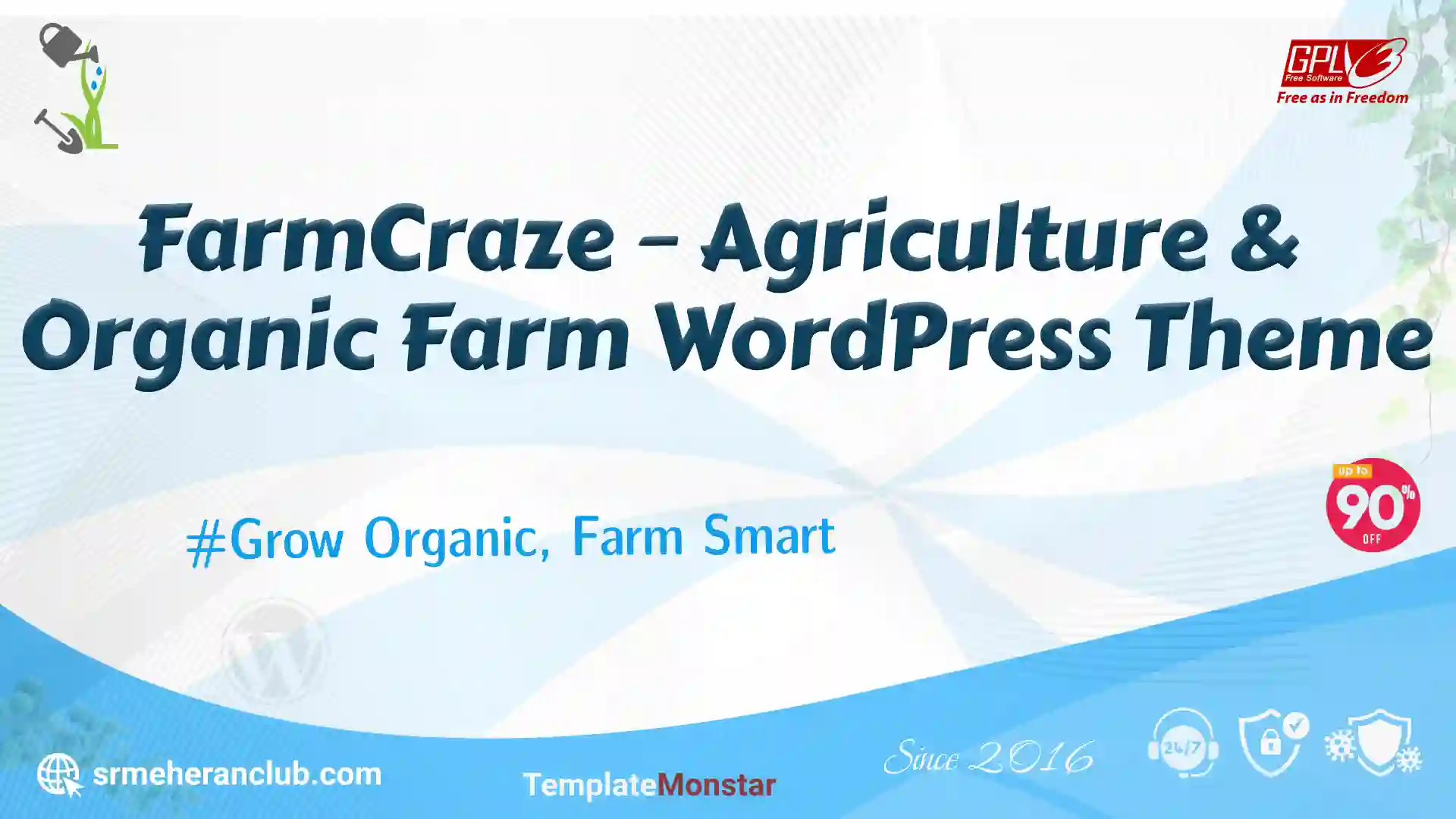 FarmCraze – Agriculture & Organic Farm WordPress Theme — Theme by Templatemonster