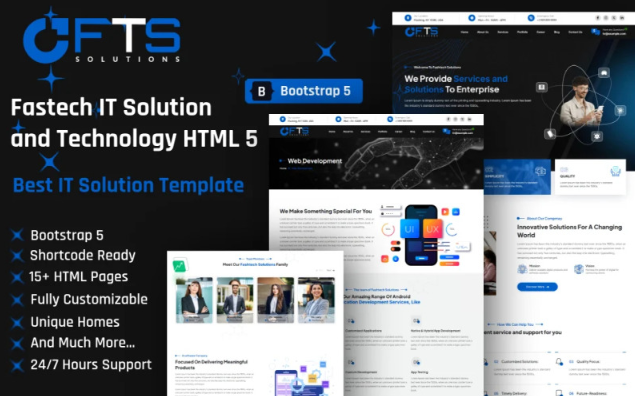 Fashtech IT Solutions HTML Template Website Template