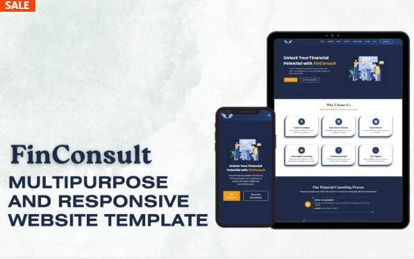 FinConsult – Financial Consulting Services HTML Template — Template by Templatemonster