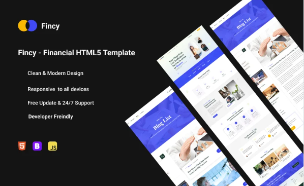 Fincy – Financial HTML5 Template — Template by Templatemonster