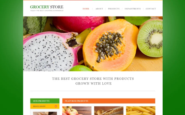 Food Store Responsive Website Template