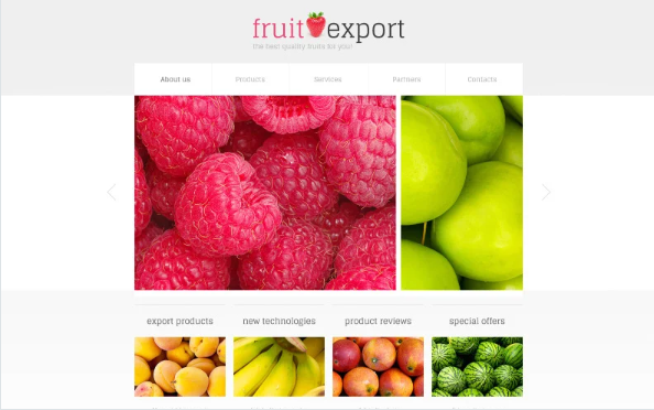 Fruit Responsive Website Template
