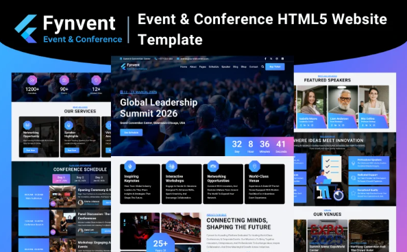 Fynvent – Event & Conference HTML5 Website Template